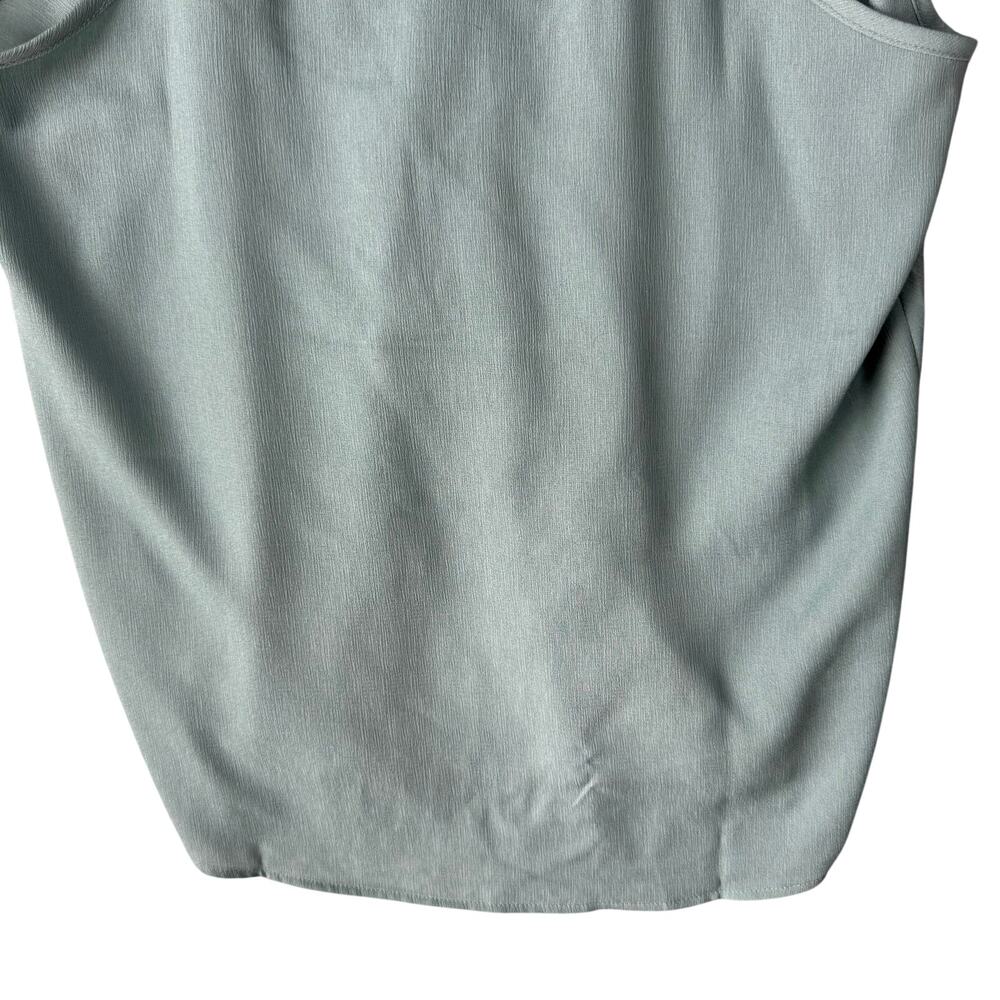 Papermoon Donte Surplice Camisole Blouse Sage Green Strappy Women's Tank Top - M - Picture 3 of 7